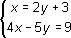 Resolver un sistema de ecuaciones con dos incógnitas