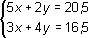 Resolver un sistema de ecuaciones con dos incógnitas